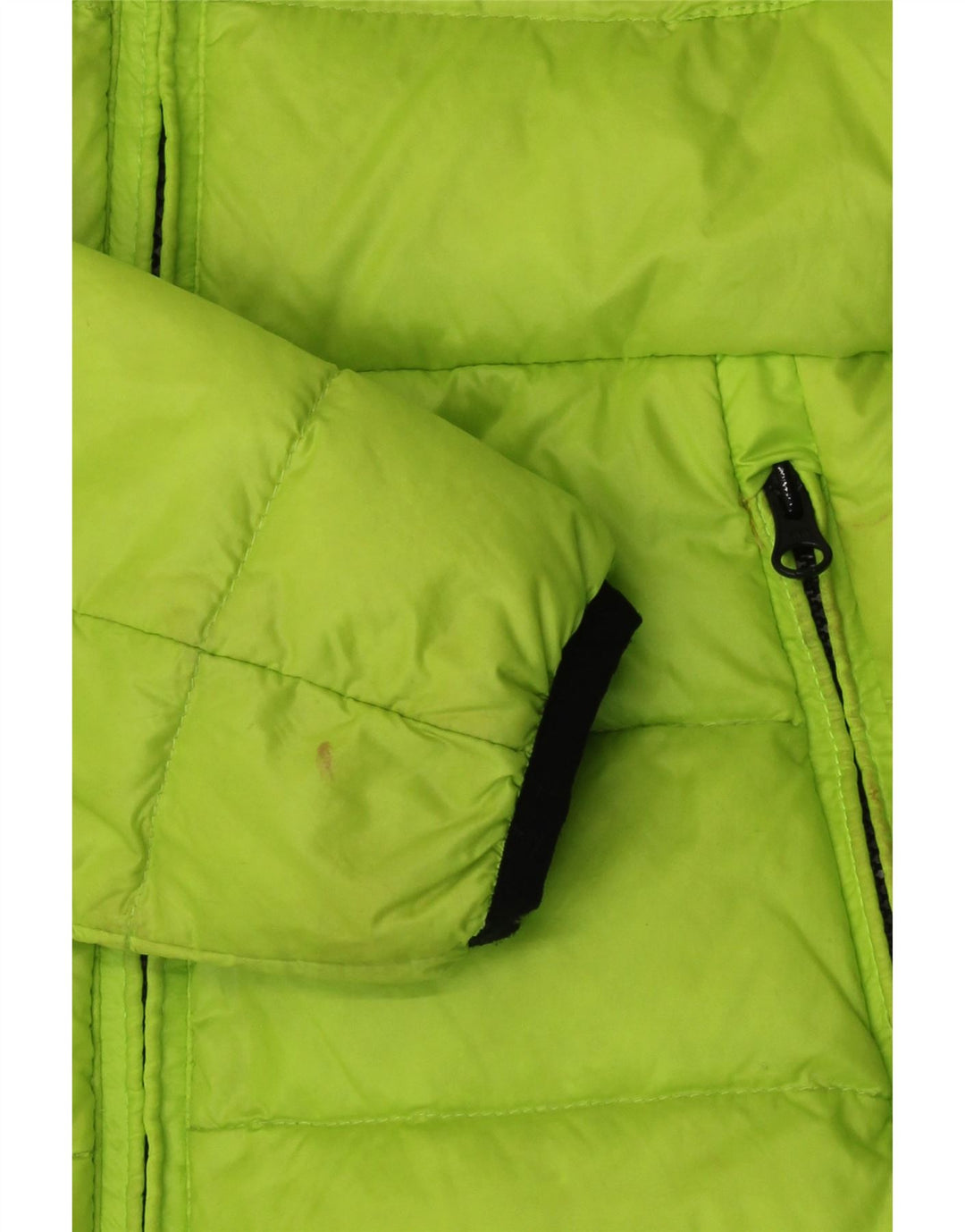 Blauer Womens Crop Padded Jacket UK 10 Small Green Polyamide