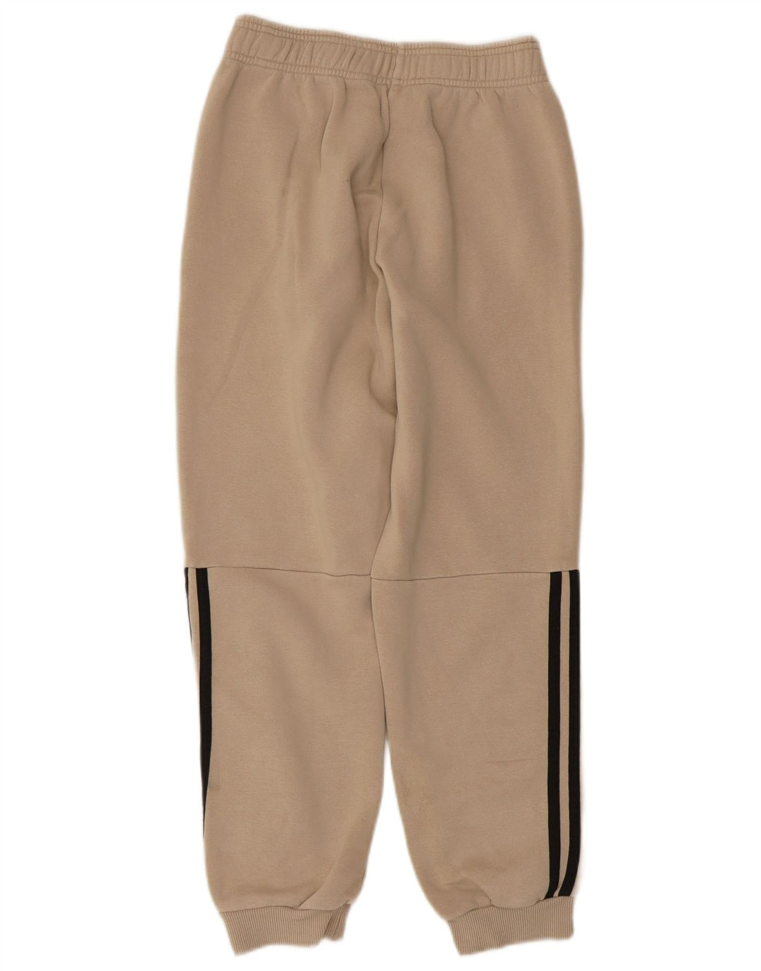 ADIDAS Boys Tracksuit Trousers Joggers 11-12 Years  Beige Cotton