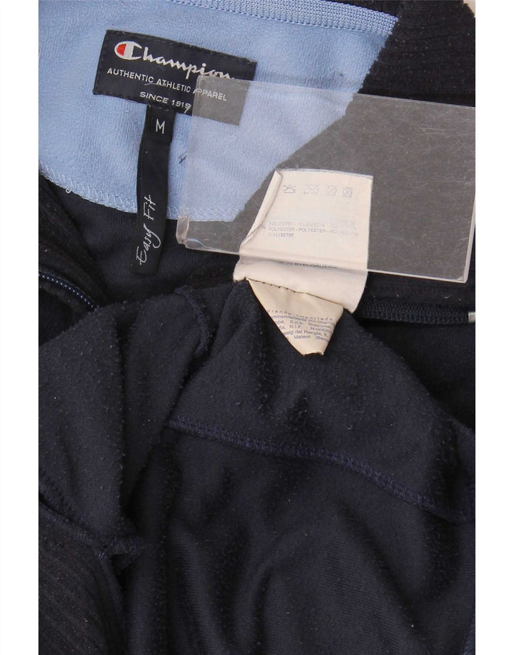 Champion Womens Fleece Jacket UK 14 Medium Navy Blue Polyester