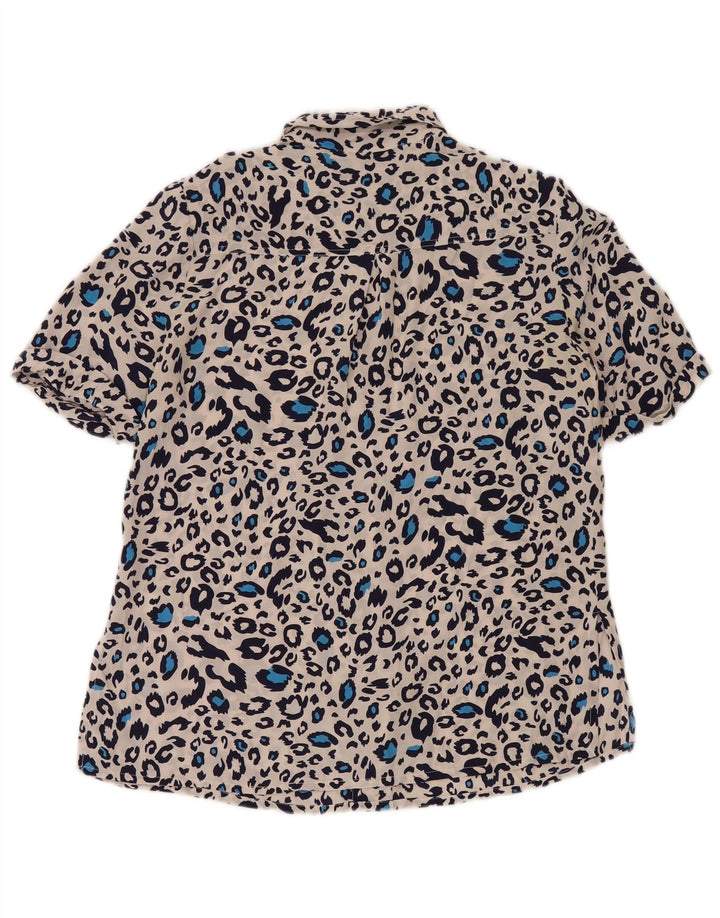 cherie Womens Shirt Blouse IT 42/44 Medium Multicoloured Animal Print