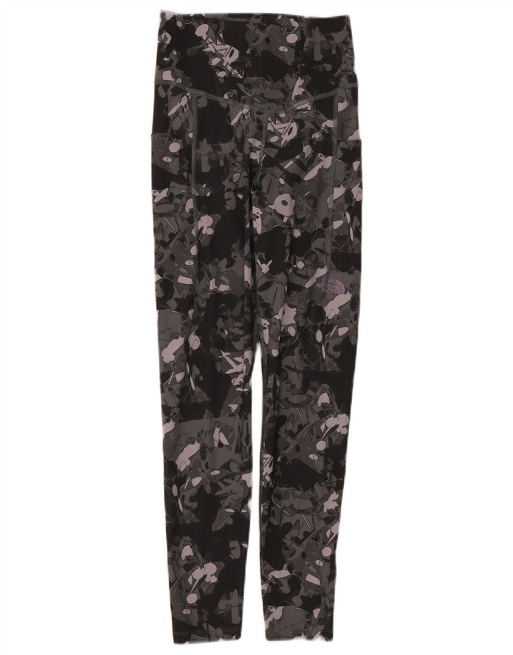 The North Face Womens Abstract Pattern Leggings UK 8 Small Multicoloured