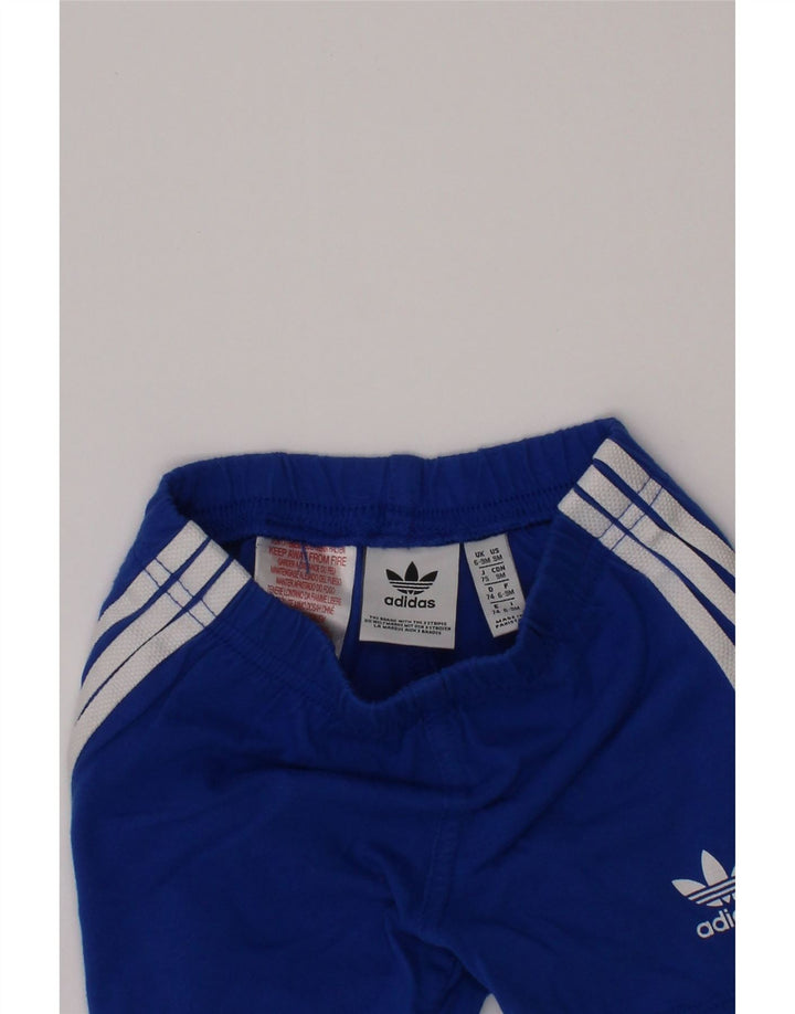 ADIDAS Baby Boys Sport Shorts 6-9 Months Blue Cotton