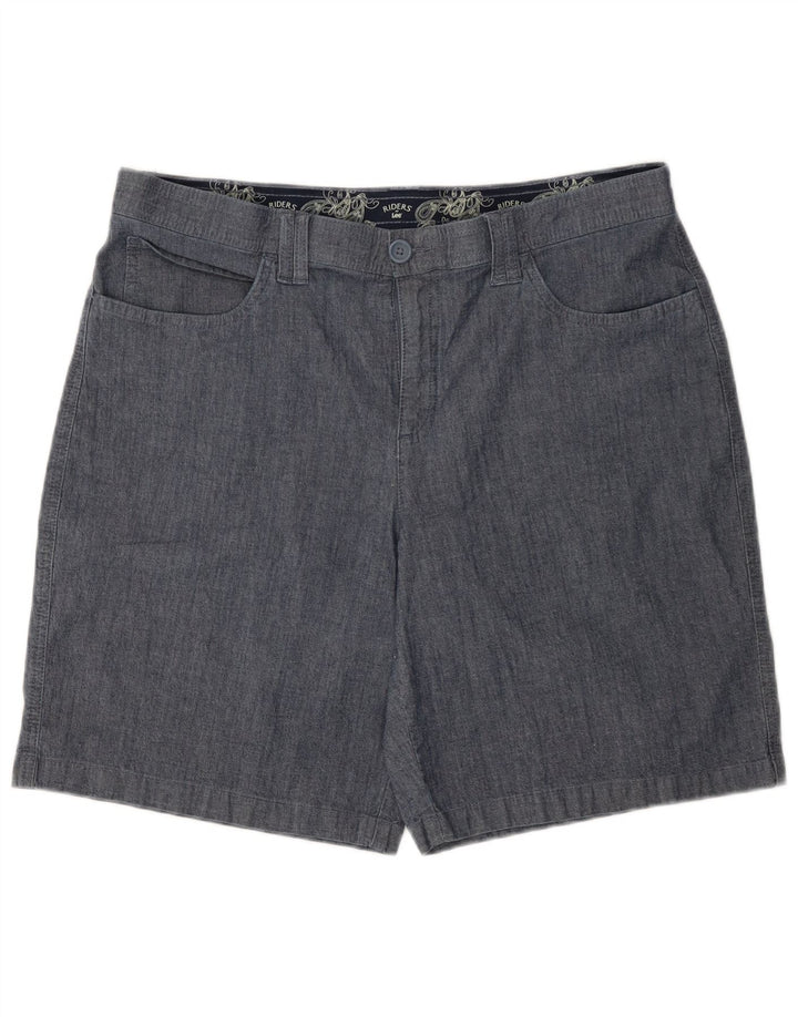LEE Womens Riders Casual Shorts US 14 XL W36  Blue Cotton