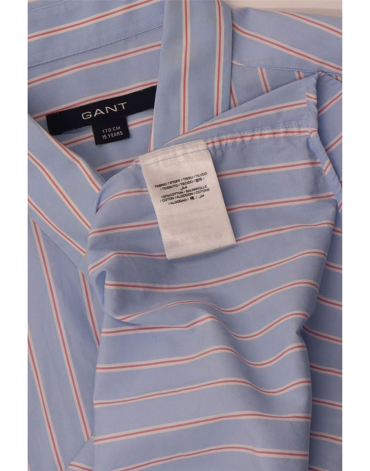 Gant Boys Shirt 14-15 Years Blue Striped Cotton
