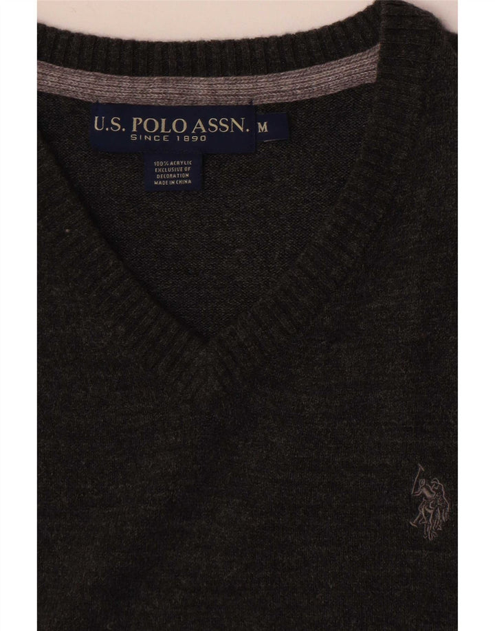 U.S. Polo Assn. Mens Vest Tank Top Medium Grey Acrylic