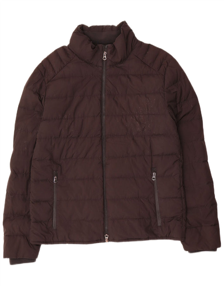 Zara Mens Padded Jacket UK 40 Large Black Polyester