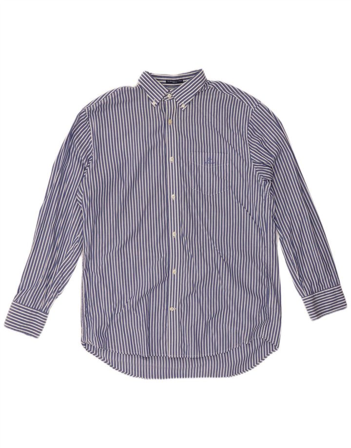 GANT Mens Regular Fit Shirt Size 41/42 16 1/2 Large Blue Pinstripe Cotton