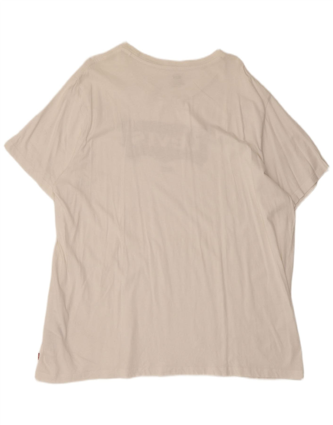 Levi's Womens Graphic T-Shirt Top 2XL White Cotton