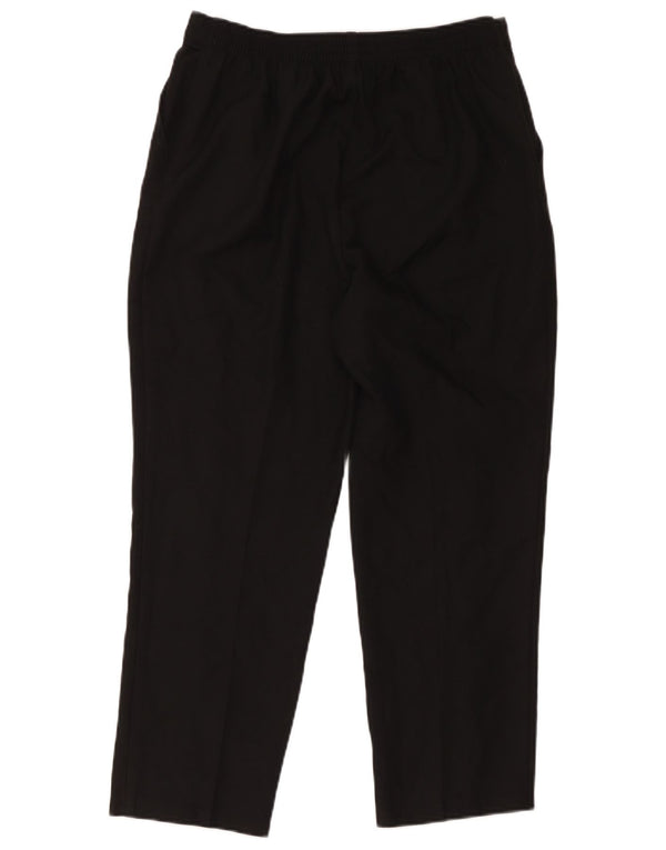 Marks & Spencer Womens Cropped Trousers UK 14 Large W34 L24 Black Polyester