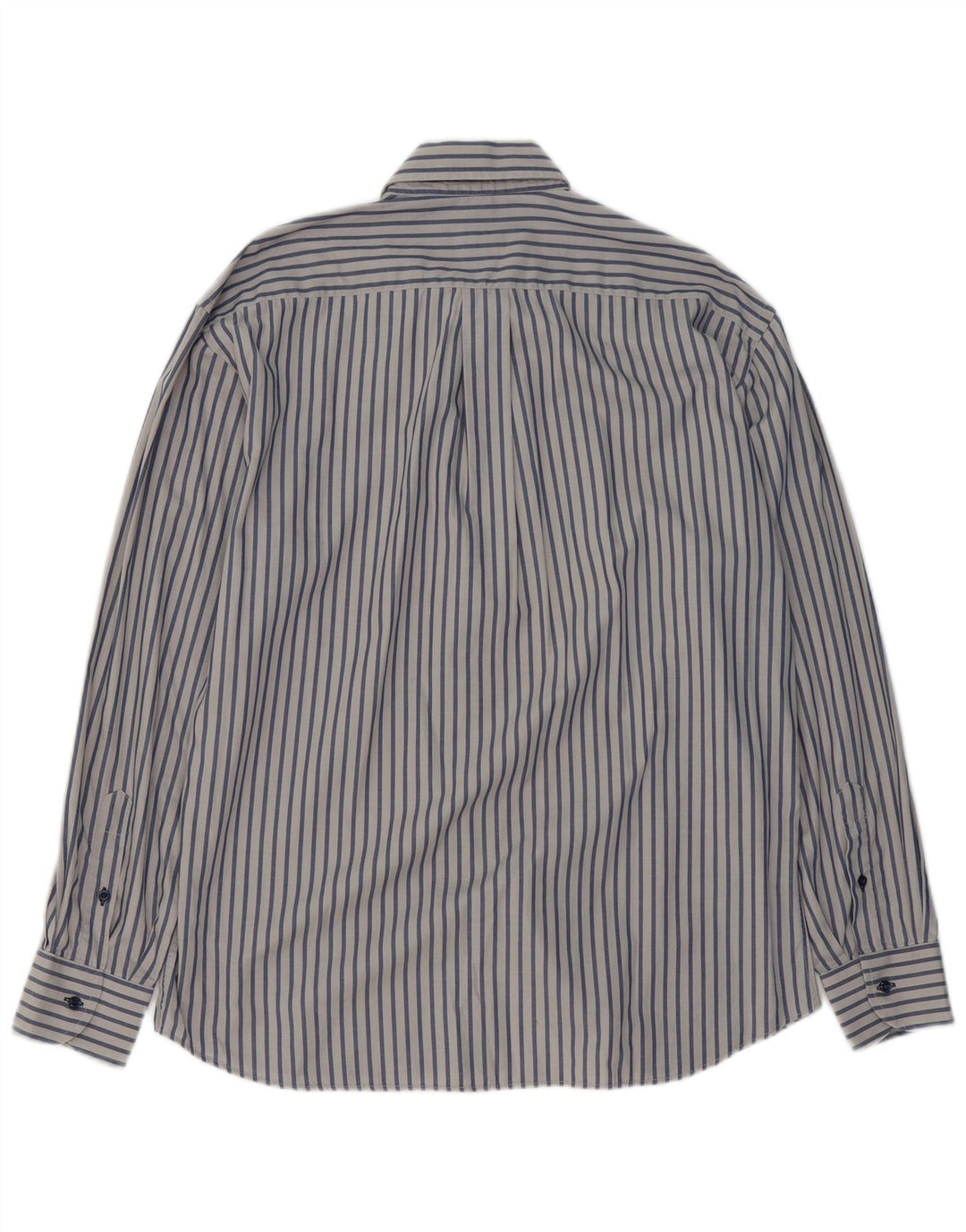 NAVIGARE Mens Shirt Large Blue Striped Cotton