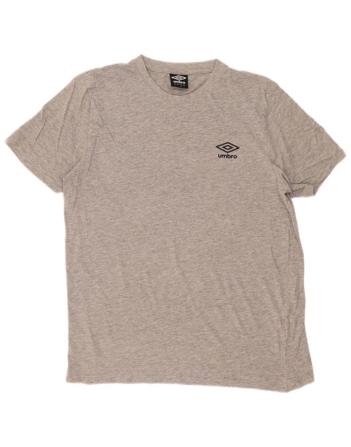 Umbro Mens T-Shirt Top Large Grey