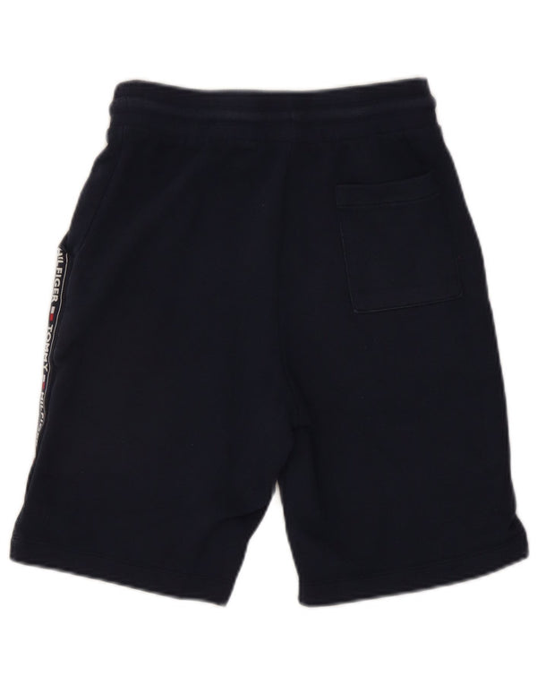 Tommy Hilfiger Mens Graphic Sport Shorts Small Navy Blue Cotton