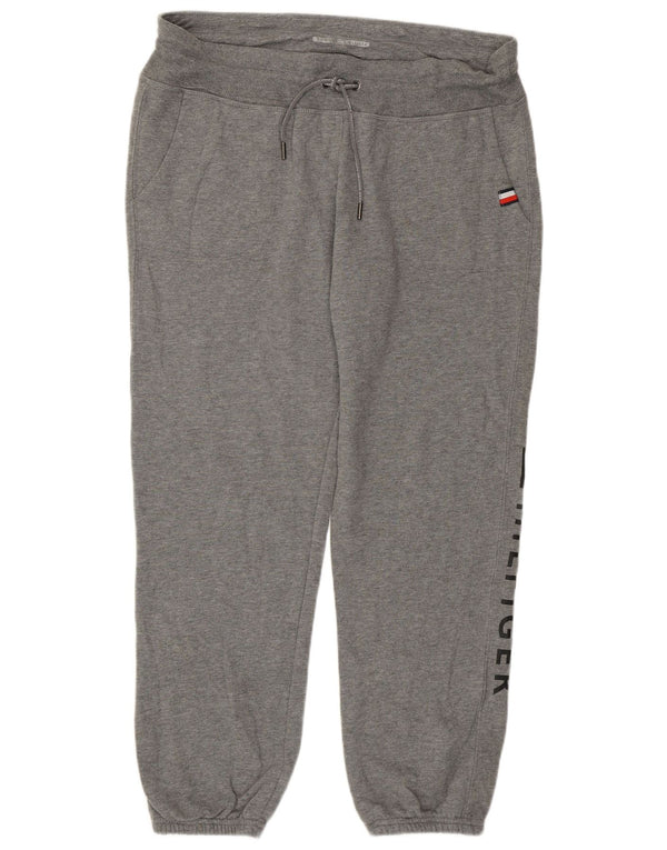 Tommy Hilfiger Womens Tracksuit Trousers Joggers UK 18 XL Grey Cotton