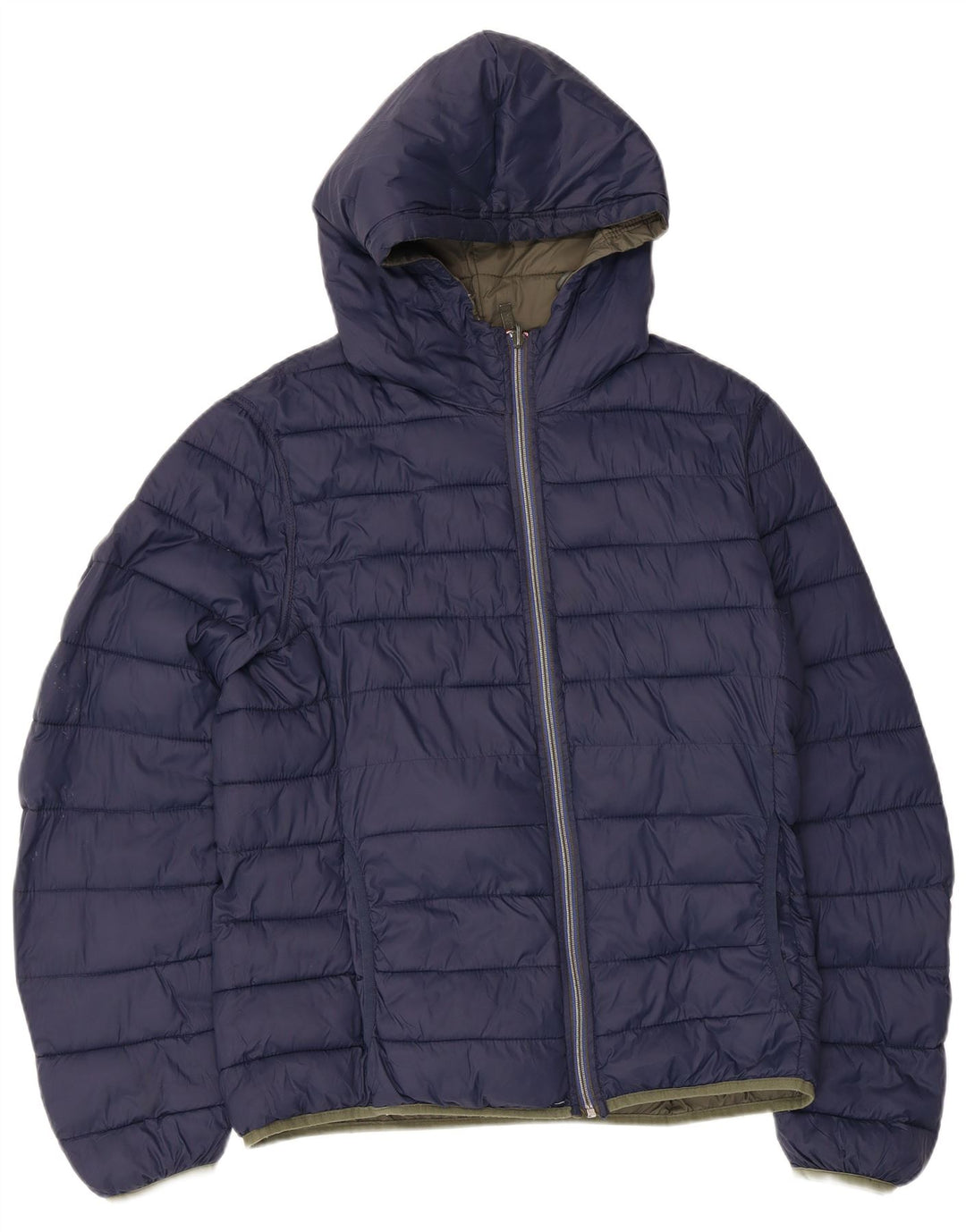 U.S. Polo Assn. Mens Hooded Reversible Padded Jacket UK 38 Medium Khaki