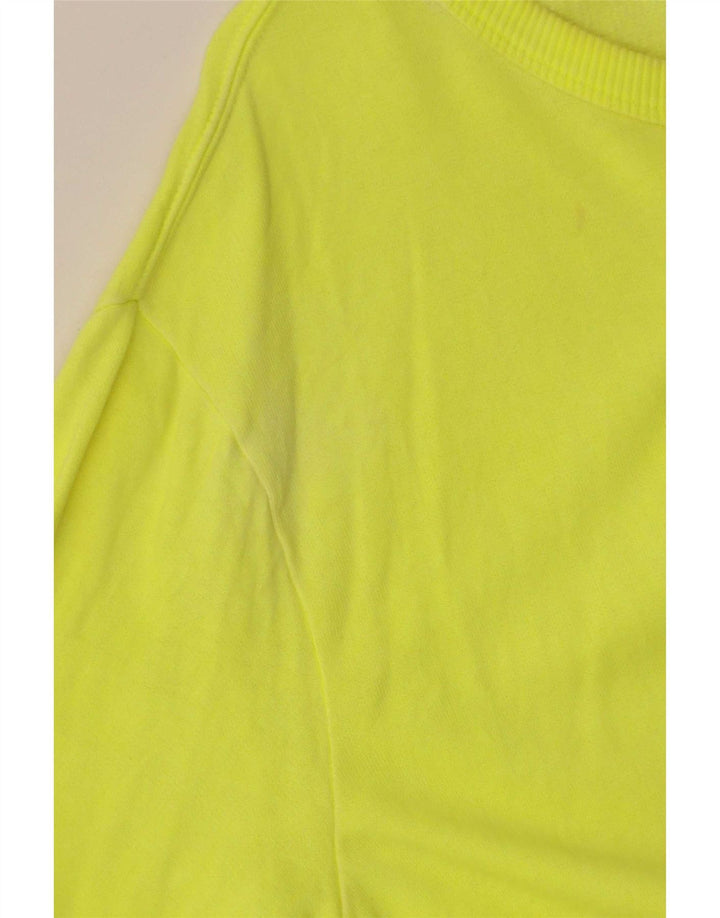 Converse Mens Chuck Taylor Graphic Sweatshirt Jumper Medium Yellow Cotton