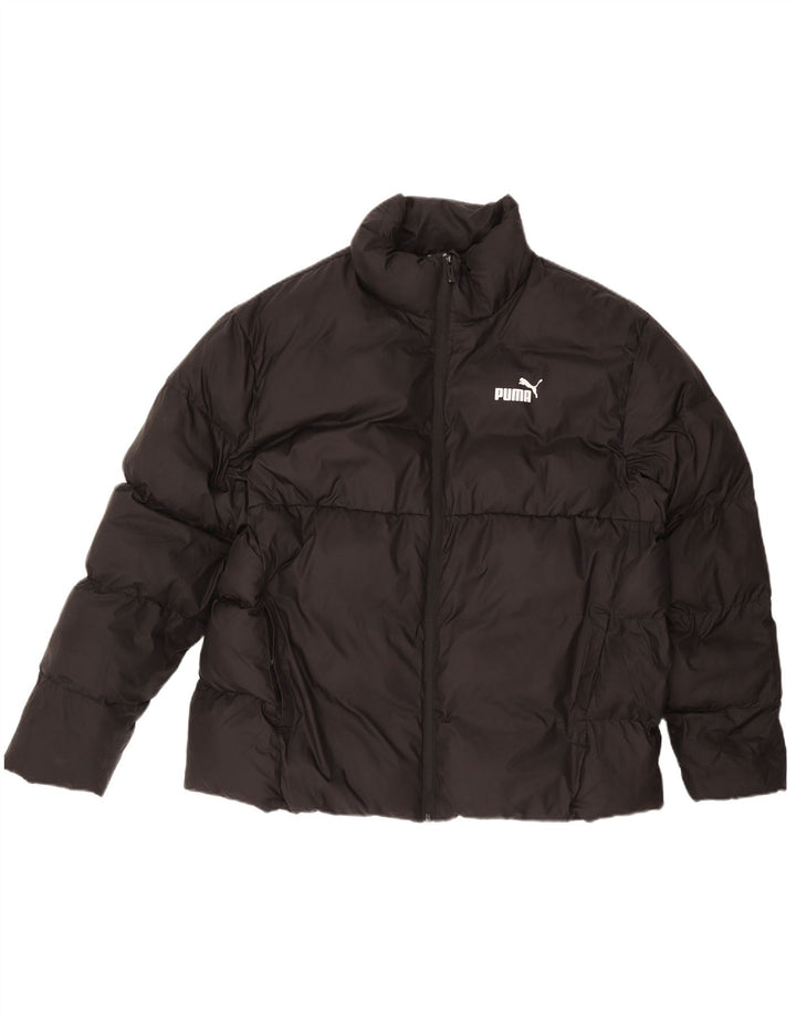 PUMA Mens Padded Jacket UK 42 XL Black Polyester
