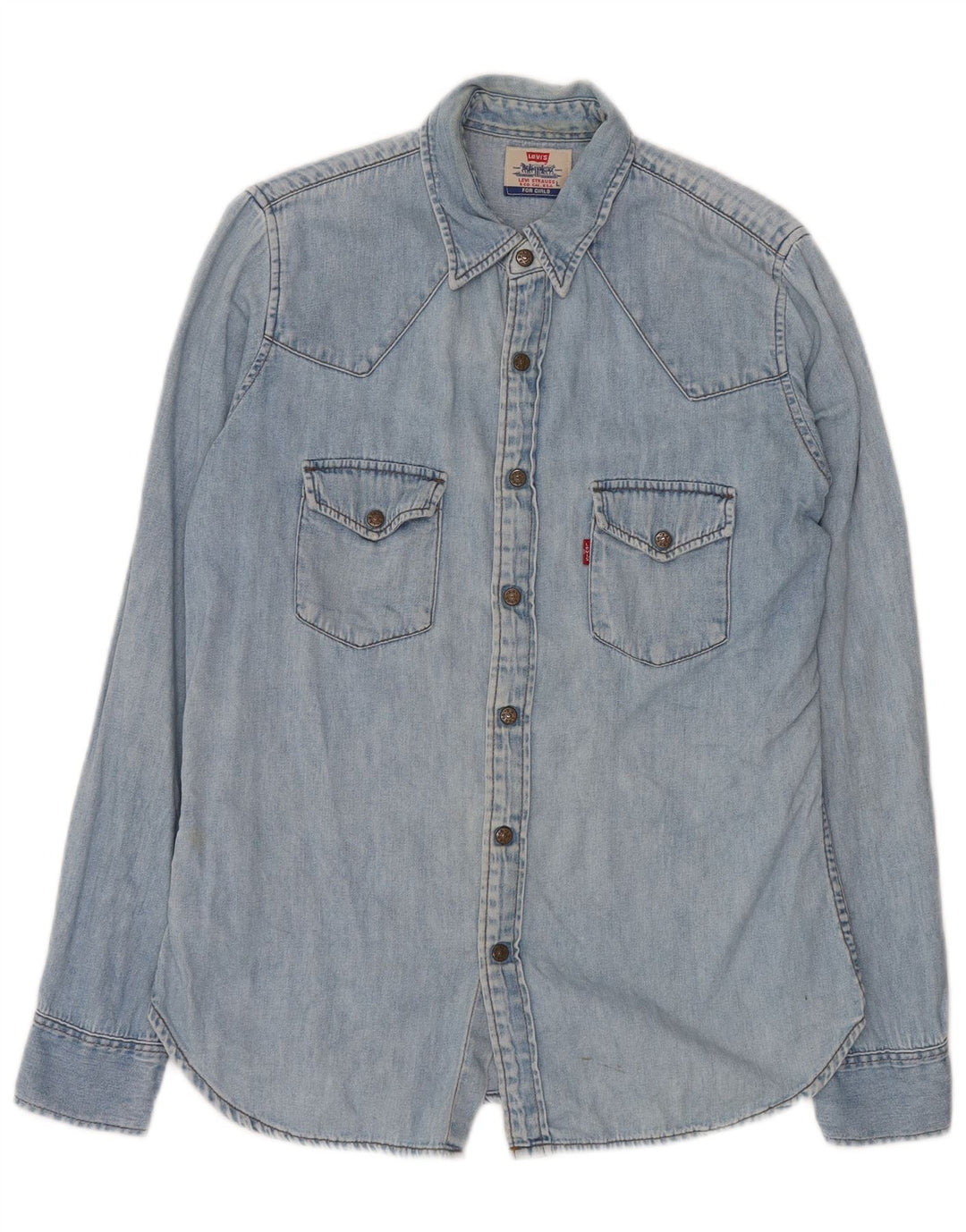 LEVI'S Mens Denim Shirt Large Blue Cotton