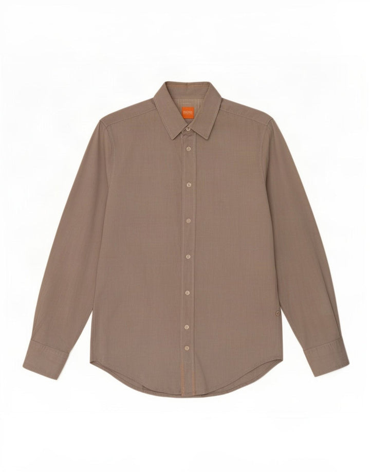 Hugo Boss Mens Shirt Small Grey Cotton
