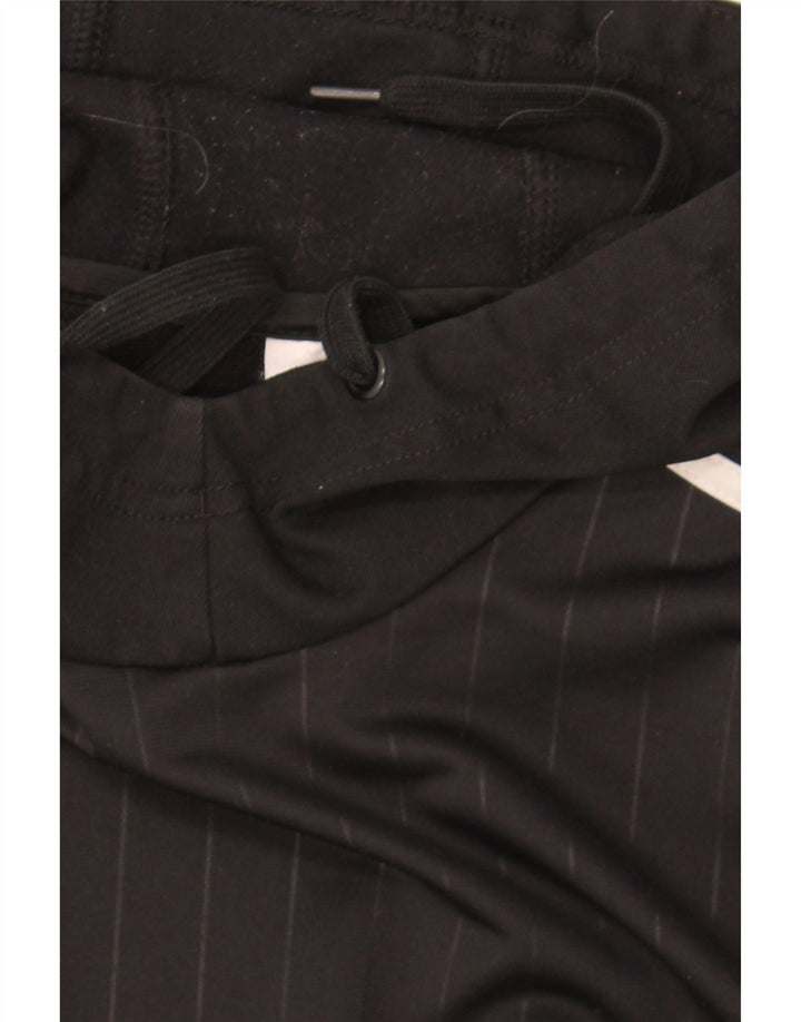 ADIDAS Womens Hoodie Jumper UK 14 Medium Black Polyester Vintage Adidas and Second-Hand Adidas from Messina Hembry 