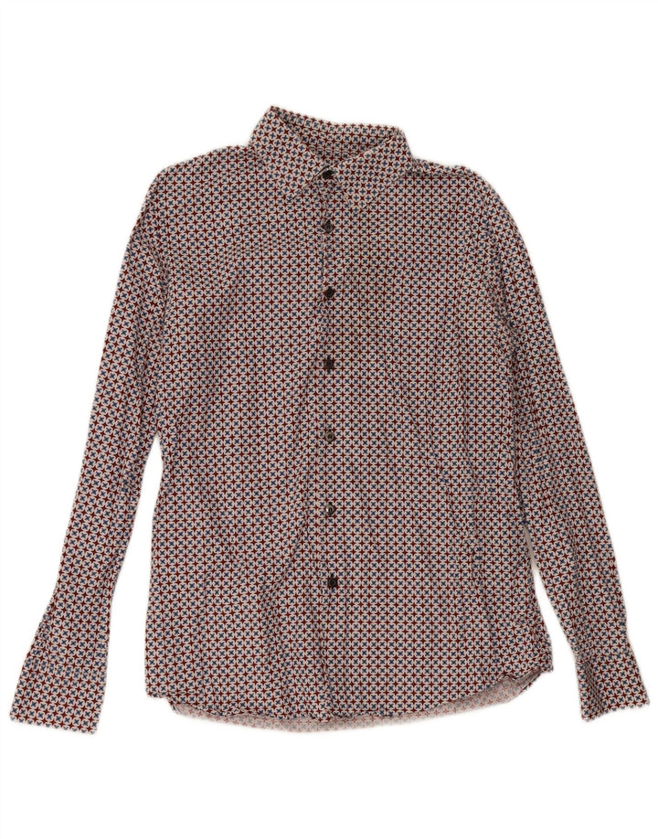Prada Mens Shirt Size 16 41 Large Multicoloured Geometric Cotton