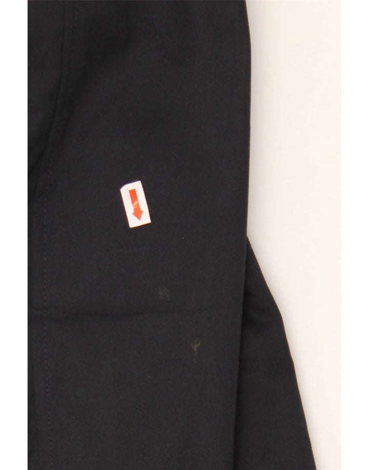 Hugo Boss Mens Overcoat EU 56 3XL Black Cotton