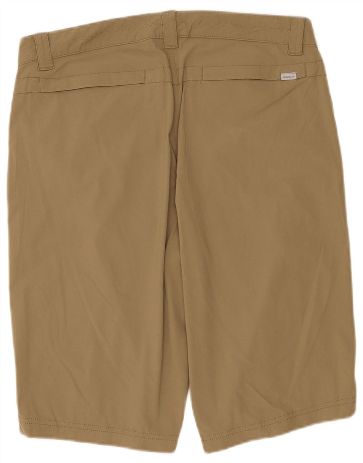 Eddie Bauer Womens Casual Shorts US 8 Medium W32 Khaki Cotton