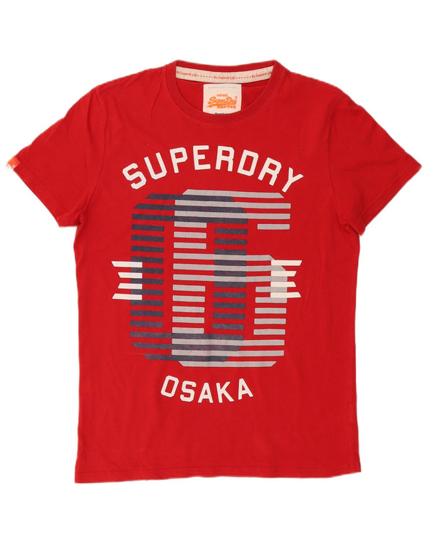 Superdry Mens Osaka Graphic T-Shirt Top Large Red Cotton