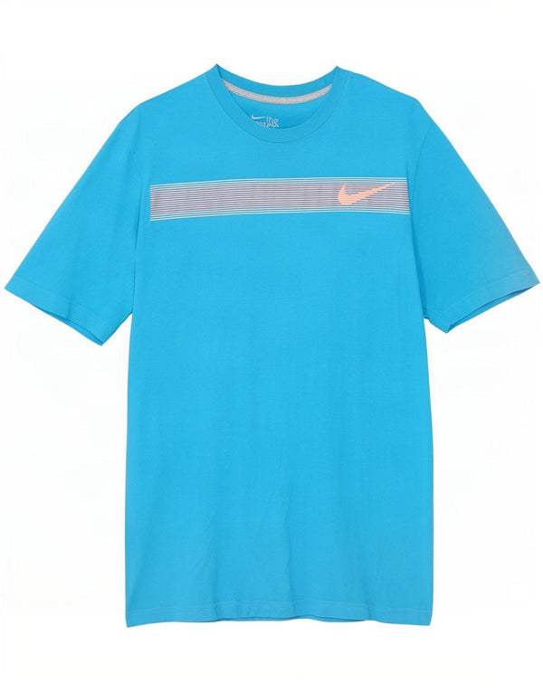 Nike Mens Regular Fit Graphic T-Shirt Top Small Blue Cotton