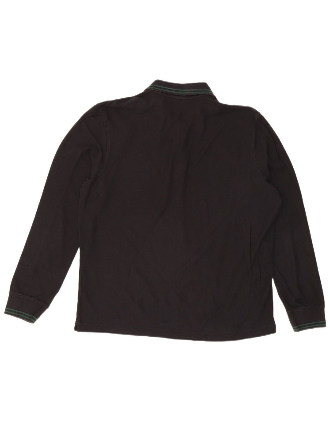 LOTTO Mens Long Sleeve Polo Shirt Large Black