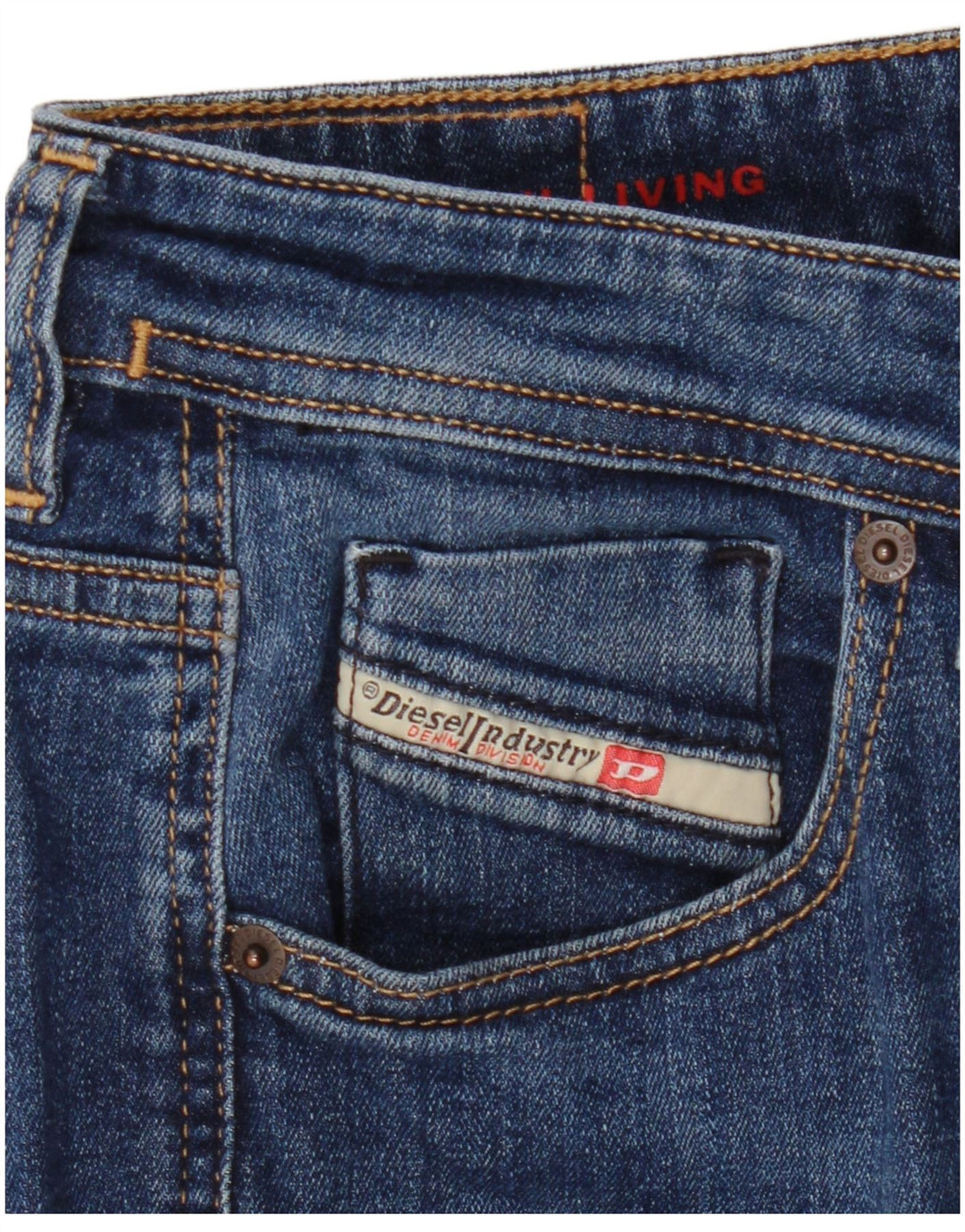 Diesel Womens Slim Jeans W28 L26 Blue Cotton
