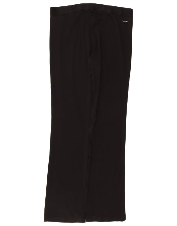 REEBOK Womens Leggings UK 12/14 Medium  Black Polyester