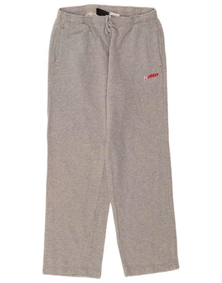 Lotto Mens Tracksuit Trousers Medium Grey Flecked Cotton