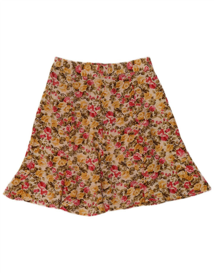 Tracy Evans Womens A-Line Skirt W28 Medium  Multicoloured Floral Rayon