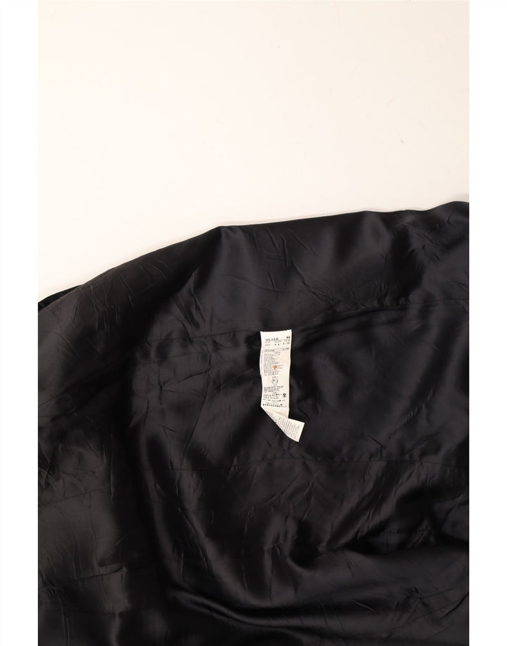 BENETTON Womens Overcoat IT 44 Medium Black Polyester Vintage Benetton and Second-Hand Benetton from Messina Hembry 