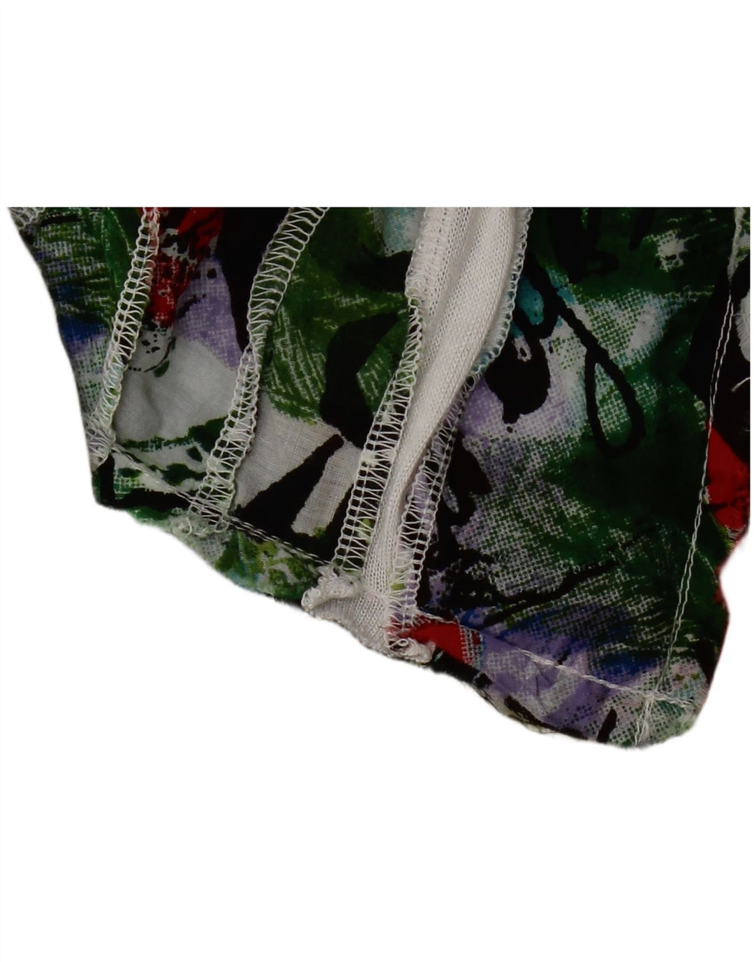 Desigual Womens Drop Neck Blouse Top UK 10 Small White Viscose