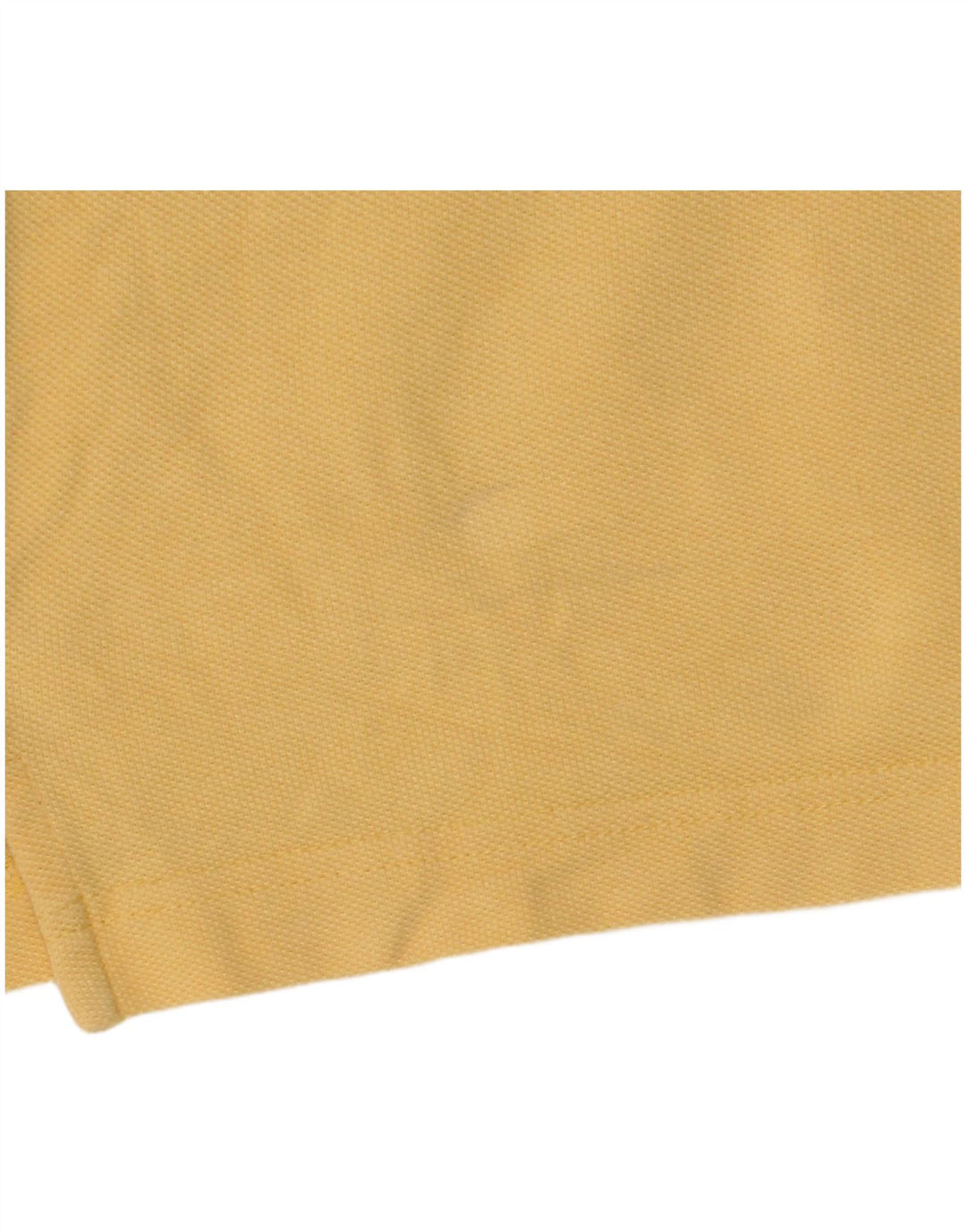 Asics Mens Polo Shirt Medium Yellow Cotton