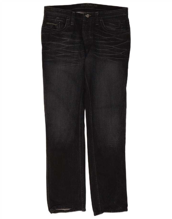 Jack & Jones Mens Straight Jeans W36 L34 Black