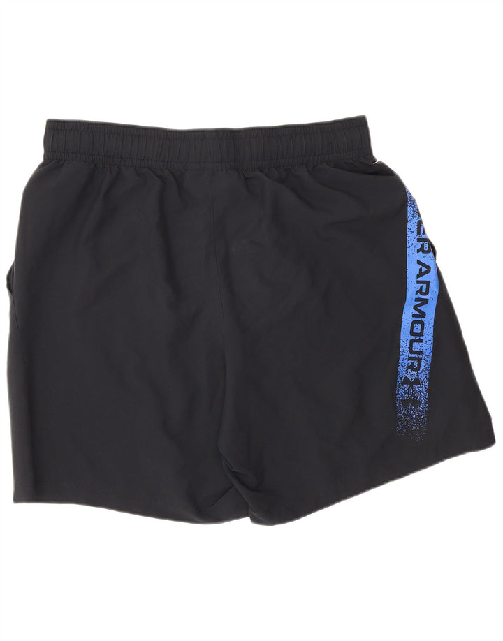 UNDER ARMOUR Mens Graphic Sport Shorts Large Black Polyester