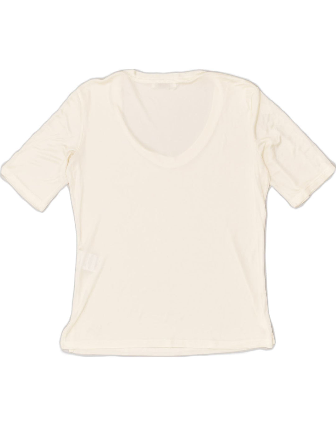 PERTE BY KRIZIA Womens T-Shirt Top UK 14 Medium White Acetate | Vintage Perte by Krizia | Thrift | Second-Hand Perte by Krizia | Used Clothing | Messina Hembry 