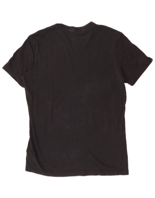Calvin Klein Womens T-Shirt Top UK 14 Large Black Cotton