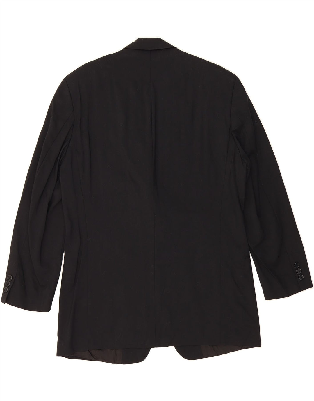 HUGO BOSS Mens 3 Button Blazer Jacket UK 40 Large Black Virgin Wool Vintage Hugo Boss and Second-Hand Hugo Boss from Messina Hembry 