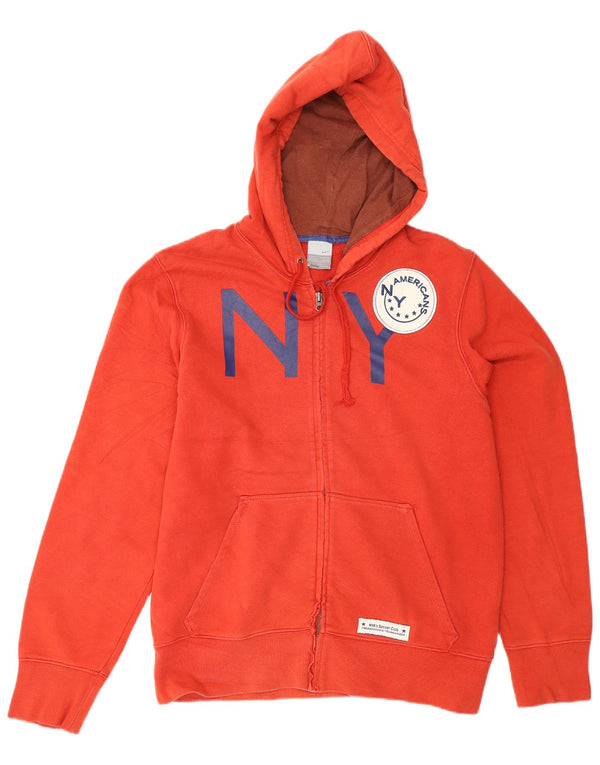Nike Mens NYA'S Soccer Club Graphic Zip Hoodie Sweater UK 36/38 Small Red