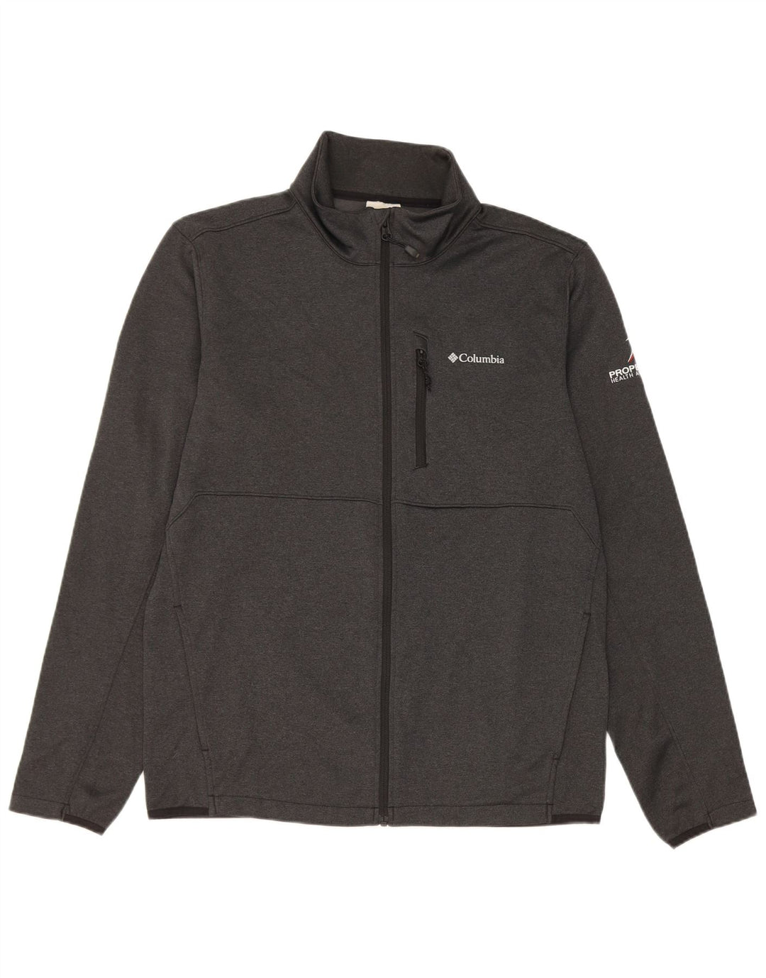 Columbia Mens Tracksuit Top Jacket Medium Grey Polyester