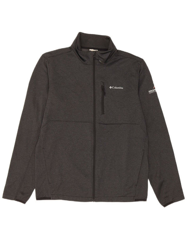 Columbia Mens Tracksuit Top Jacket Medium Grey Polyester