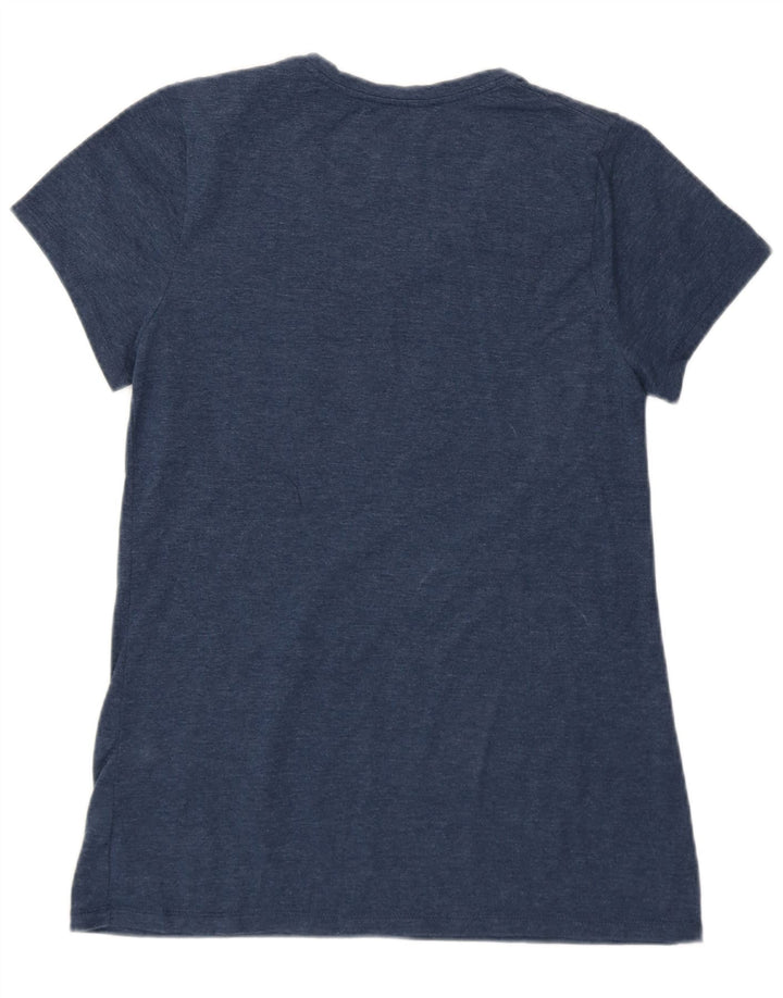 CHAMPION Womens T-Shirt Top UK 8 Small Blue Cotton