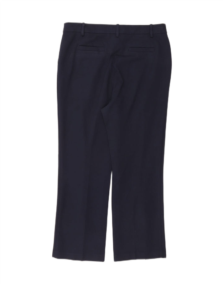 Tory Burch Womens Chino Trousers US 12 Large W30 L27 Navy Blue Viscose