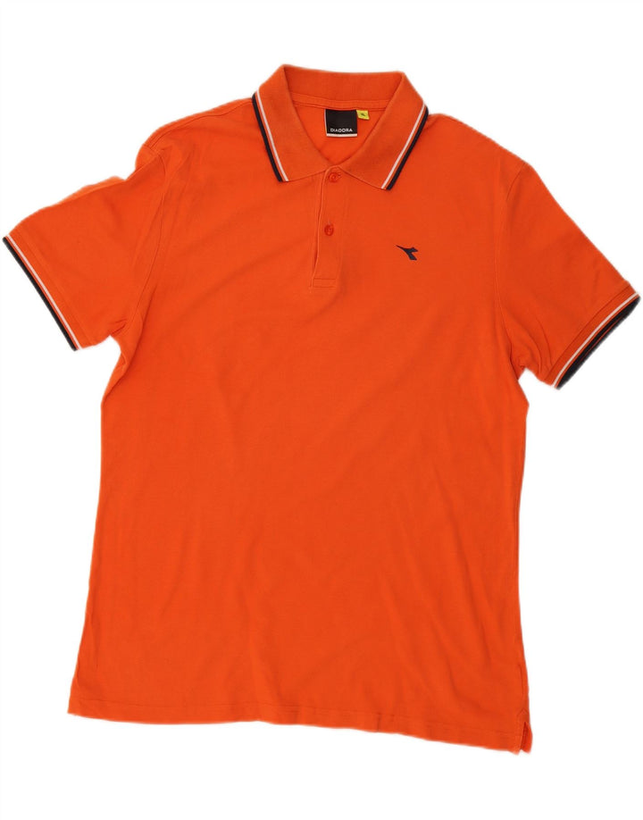 DIADORA Mens Polo Shirt XL Orange