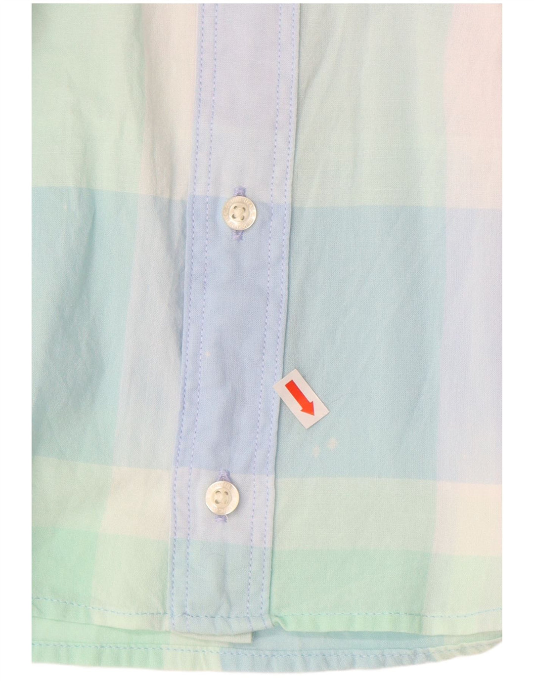 LEE Mens Regular Fit Short Sleeve Shirt Medium Multicoloured Check Cotton