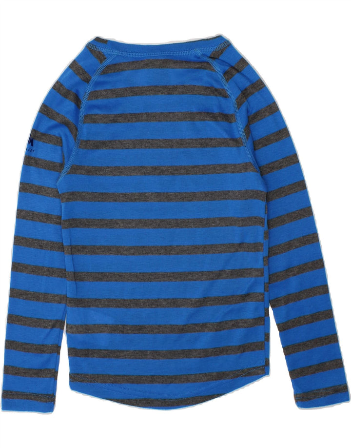 MCKINLEY Boys Top Long Sleeve 5-6 Years Blue Striped Polyester Vintage McKinley and Second-Hand McKinley from Messina Hembry 
