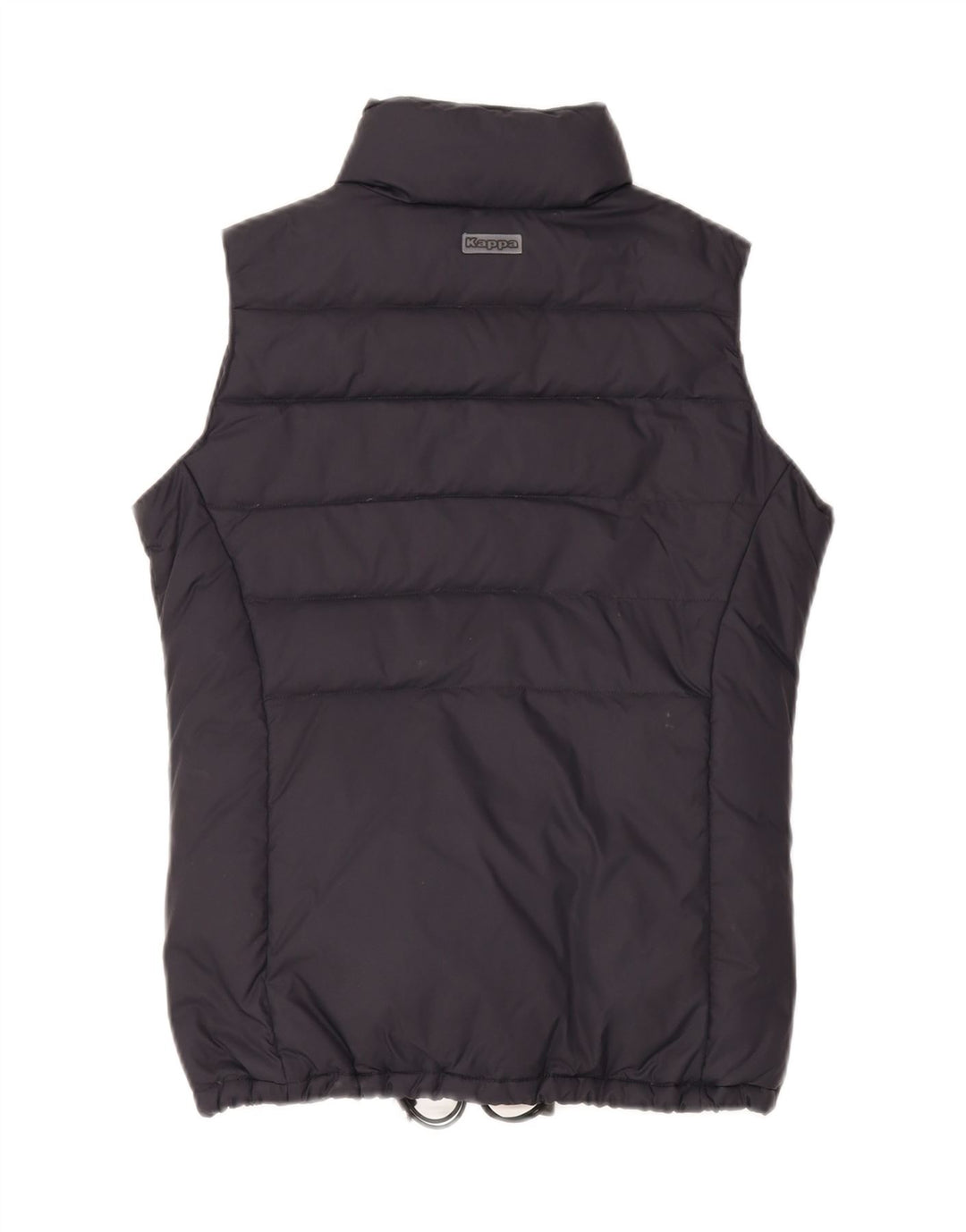 KAPPA Womens Oversized Padded Gilet UK 6 XS Navy Blue Polyamide